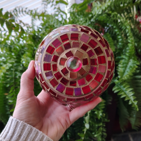 Vintage Mosaic Apothecary Glass Holder - Picture 3 of 4